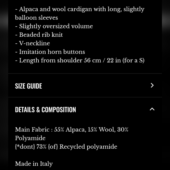 Sezane Basile Pink Alpaca and Wool Cardigan Sweater with Textured Knit - Picture 5 of 5